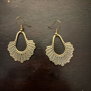 Dissent earrings 24k plated